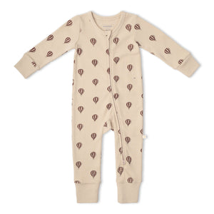 Organic 2-Way Zip Romper - Ballon Voyage