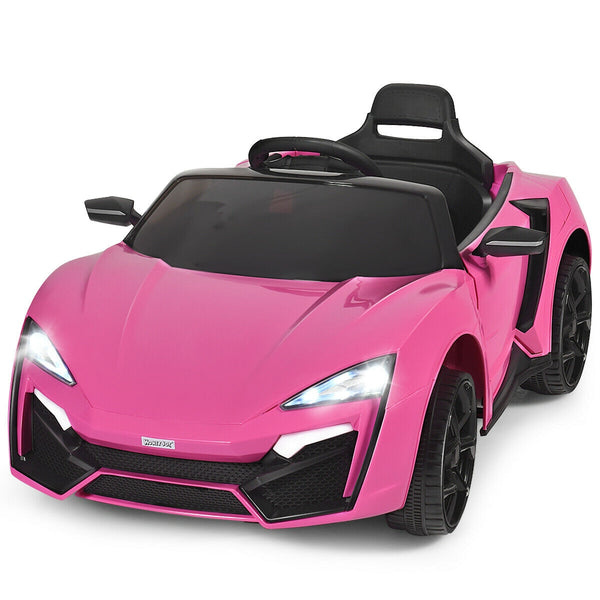 12V 2.4G RC electric vehicle with lights for kids, showcasing fun and excitement in toys and hobbies. Angle 4 view.