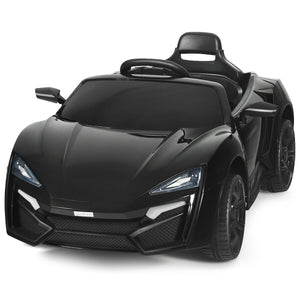 12V 2.4G RC electric vehicle for kids, featuring lights, perfect for outdoor play and adventure.