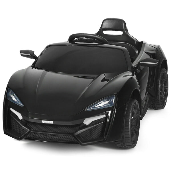 12V 2.4G RC electric vehicle for kids, featuring lights, perfect for outdoor play and adventure.