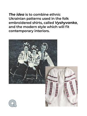 Crocheted Wall Art in Ukrainian Vyshyvanka Style