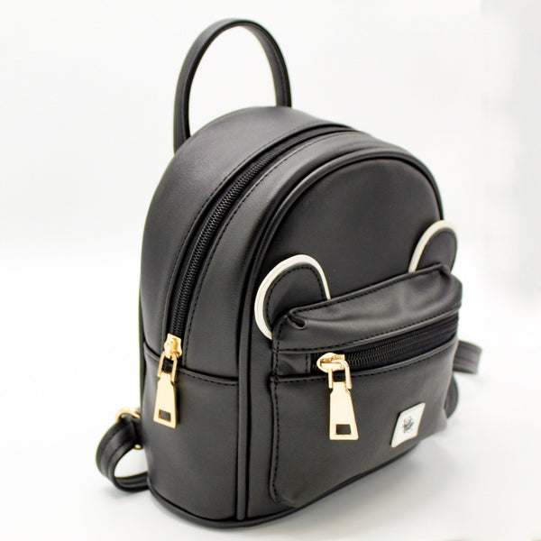 The Sleepy Panda Buddy - Vegan Leather Ultra-Mini Backpack