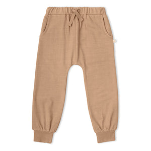 Organic Fleece Jogger Pants - Taupe