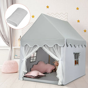 Kids Large Play Castle Fairy Tent with Mat - Indoor & Outdoor