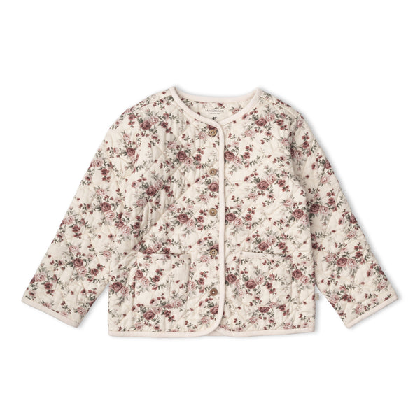 Organic Quilted Buttoned Jacket - Wildrose