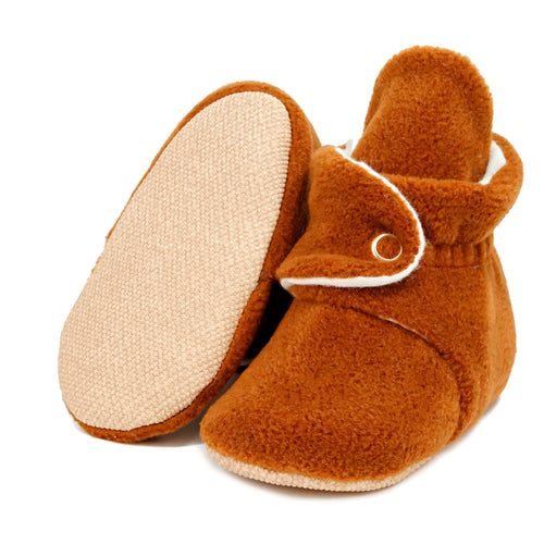 Organic Baby Booties, Newborn Booties Basic, Taba