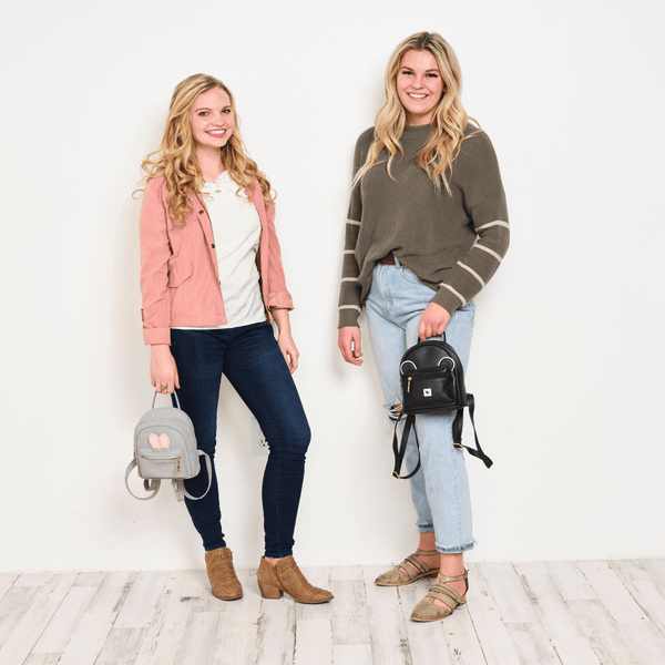 The Sleepy Panda Buddy - Vegan Leather Ultra-Mini Backpack