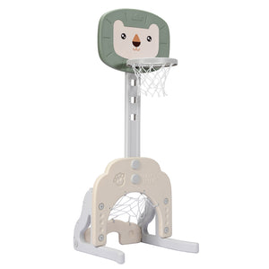3-in-1 Adjustable Kids Basketball Hoop Sports Set - Adjustable Height