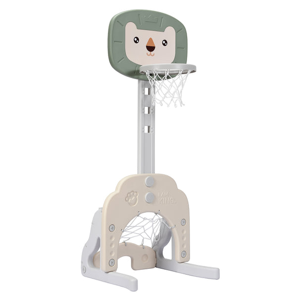 3-in-1 Adjustable Kids Basketball Hoop Sports Set - Adjustable Height