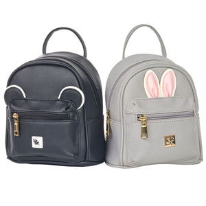 The Sleepy Panda Buddy - Vegan Leather Ultra-Mini Backpack