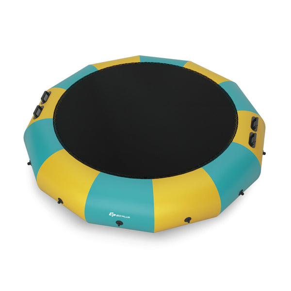 15 Feet Inflatable Splash Padded Water Bouncer Trampoline for kids, perfect for outdoor fun and summer play.