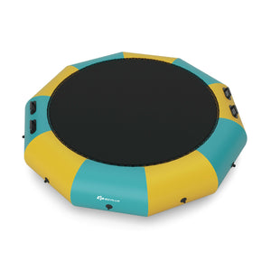 12 Feet Inflatable Splash Padded Water Bouncer Trampoline for kids, perfect for outdoor fun and summer play.