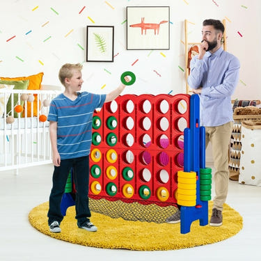 4-to-Score Giant Game Set with Net Storage - Multi - Multi-Tier