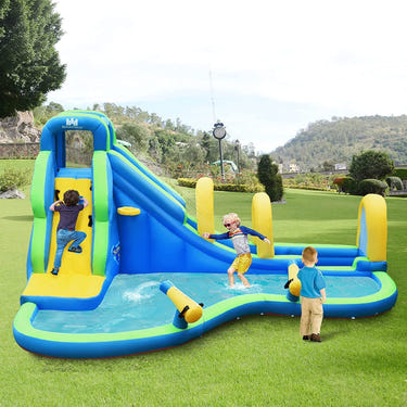 Multifunctional Inflatable Water Bounce with 735W Blower for Newborns & Infants