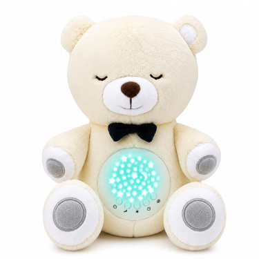 Lumipets Bear with Sound  Nursery Night Light & Sound Soother for Babies