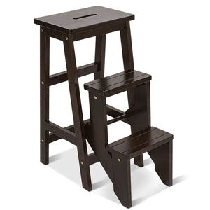 3 Tier Step Stool 3 in 1 Folding Ladder Bench for kids, showcasing versatility and safety in a playful design.