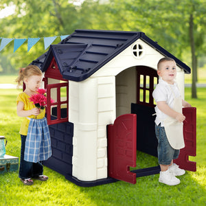 Kid's Playhouse Pretend Toy House For Boys and Girls 7 Pieces Toy Set