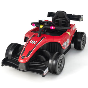 12V Kids Ride on Electric Formula Racing Car with Remote Control - Angle 6 view showcasing vibrant design and features.