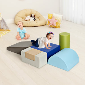 6 Piece Climb Crawl Play Set Indoor Kids Toddler - Indoor & Outdoor
