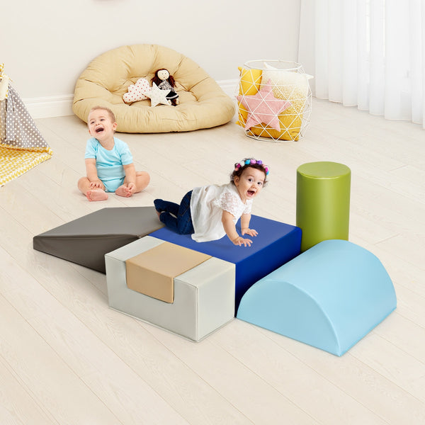 6 Piece Climb Crawl Play Set Indoor Kids Toddler - Indoor & Outdoor