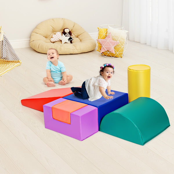 6 Piece Climb Crawl Play Set Indoor Kids Toddler - Indoor & Outdoor