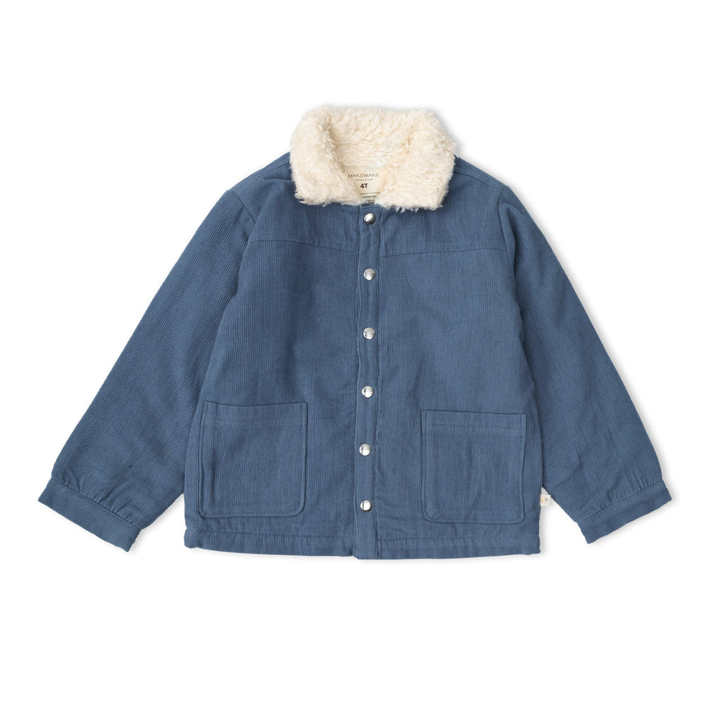 Organic Corduroy Front Pocket Jacket - Navy