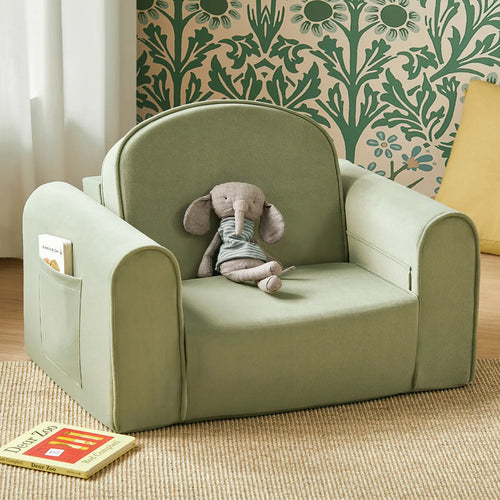 Tiny Land® GentleSnug Kid Chair in Sage - Comfortable seating for kids, perfect for playtime and relaxation.