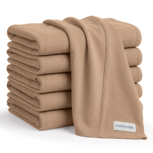 Cotton Burp Cloths in Cedar