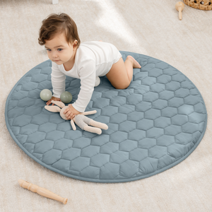 Play Mat with Non-Slip Bottom in Pacific Blue