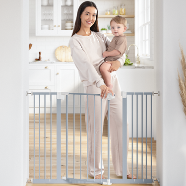 Pacific Blue Baby Safety Gate - Essential safety for your little one, stylish and secure for any home environment.