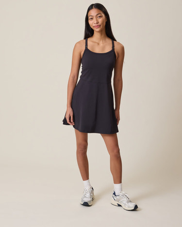 Stevie Active Racerback Nursing Dress | Black