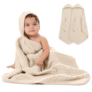Baby Hooded Towels in Sand