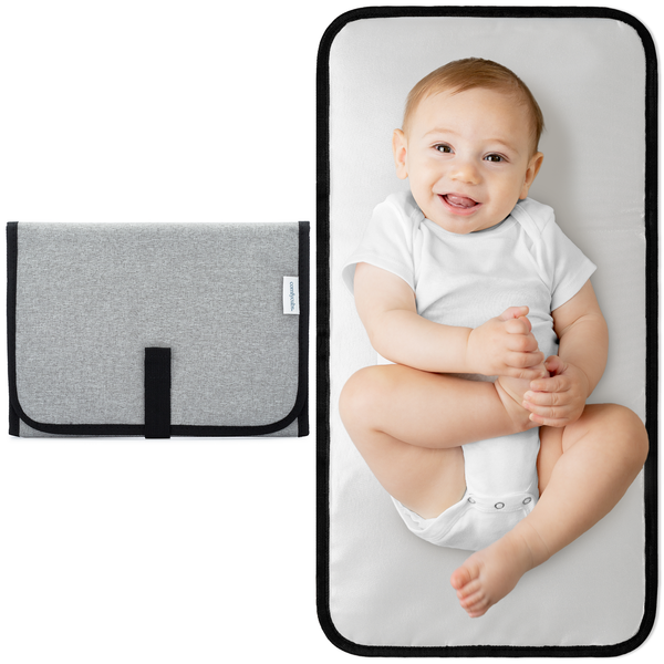 Compact Changing Pad in Solid Grey