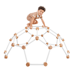 Wooden Climber for Kids in White