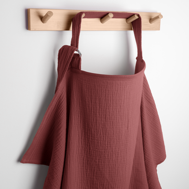 Muslin Nursing Cover, Pack of 1 in Wine