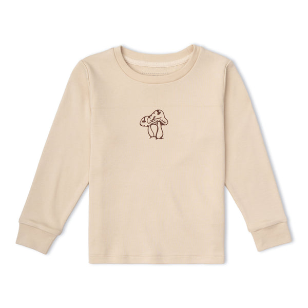 Organic Long Sleeve Tee - Mushroom
