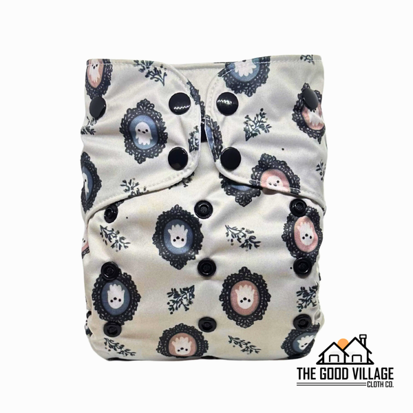 One Size Pocket Diaper - Ghostly Ghouls