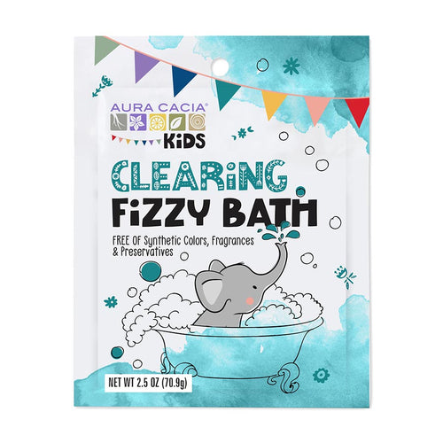Aura Cacia Kids' Clarifying Fizzy Bath Bombs 6-Pack for fun, bubbly bath time. Perfect for kids' bath routines.