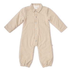 Organic Corduroy Jumpsuit - Oat