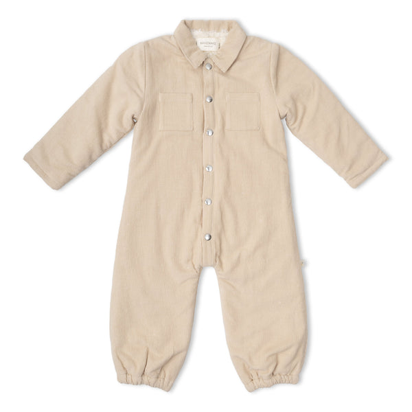 Organic Corduroy Jumpsuit - Oat