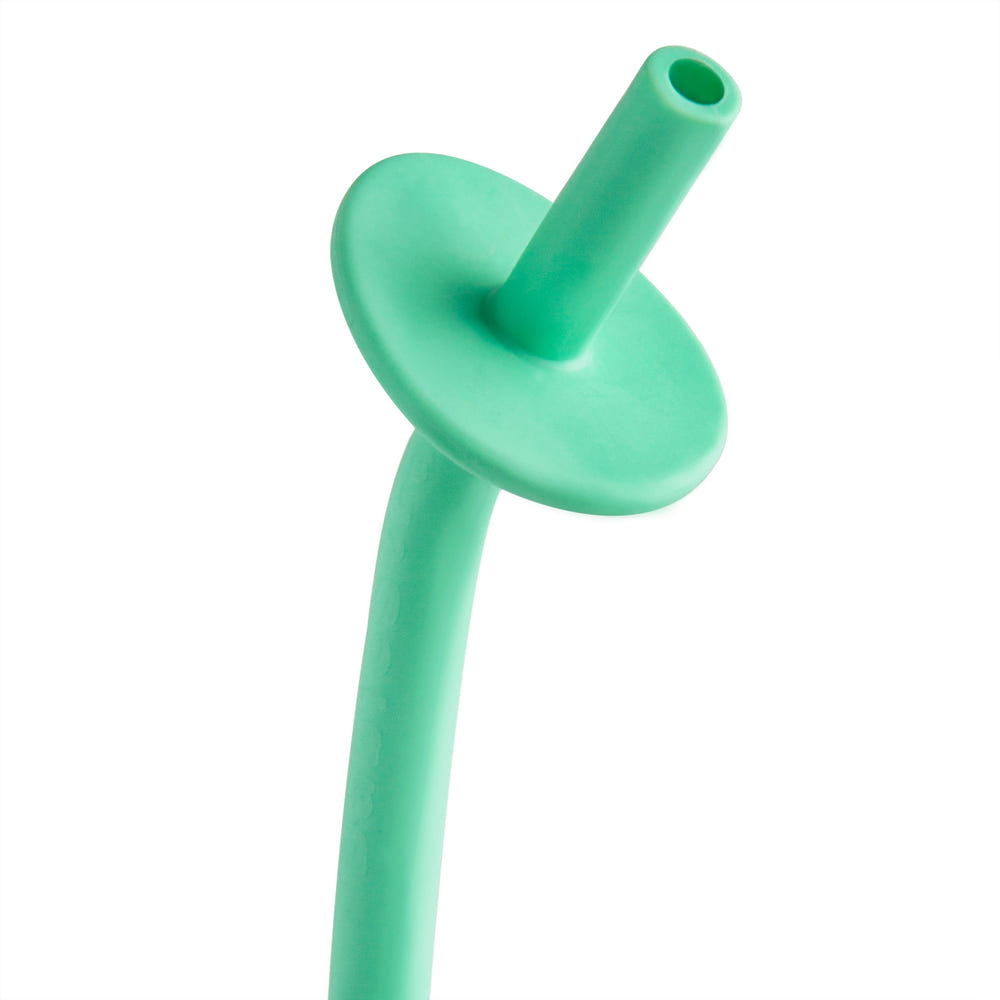 Set of 2 BabieStraws flexible feeding straws with choke guard for safe baby feeding.