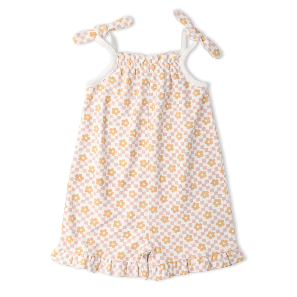 Organic Ruffle Jumpsuit - Pop Floral