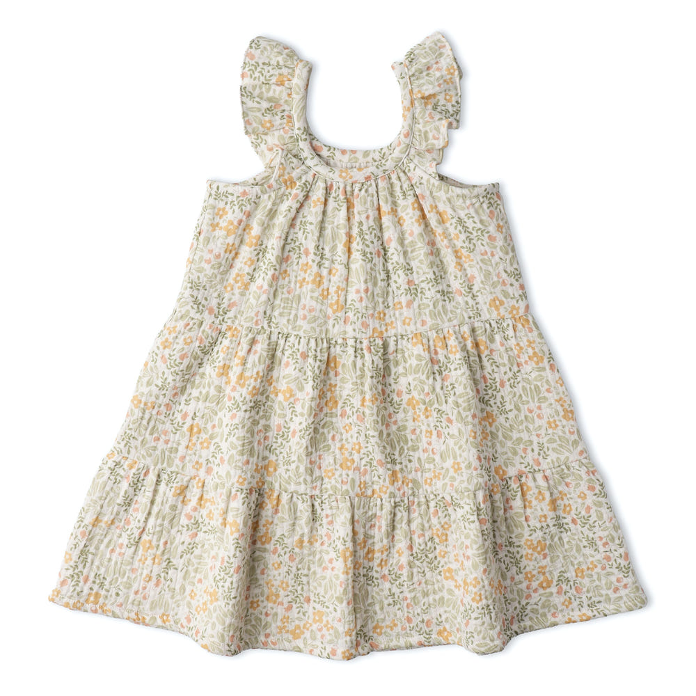 Organic Ruffle Tiered Dress - Bloomfield