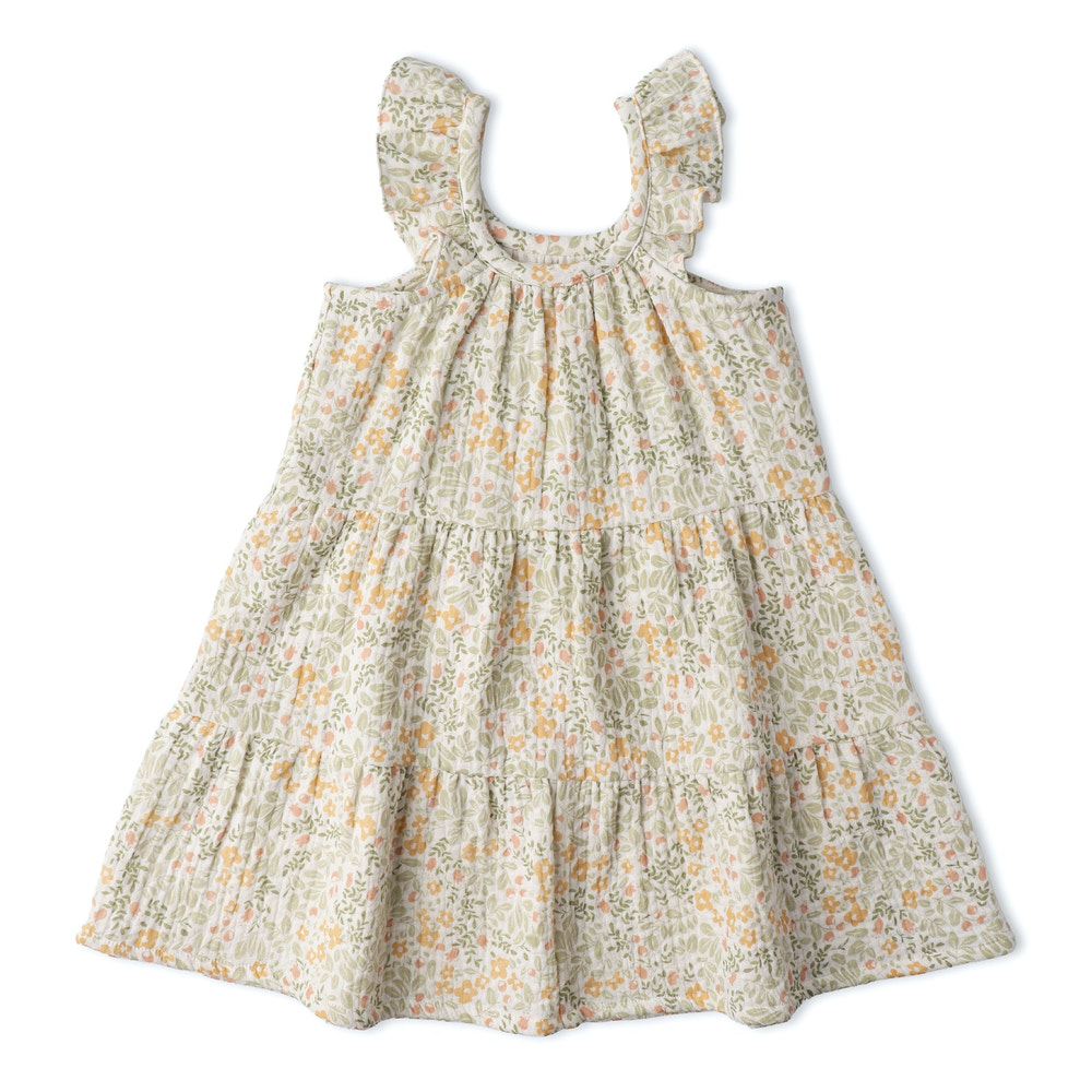 Organic Ruffle Tiered Dress - Bloomfield