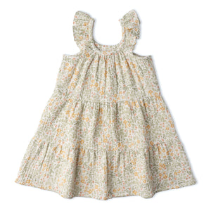 Organic Ruffle Tiered Dress - Bloomfield