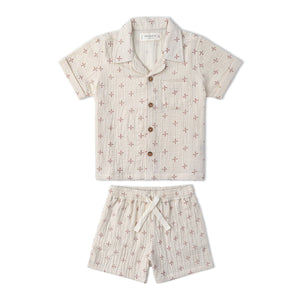 Organic Shirt & Shorts Set - Cross