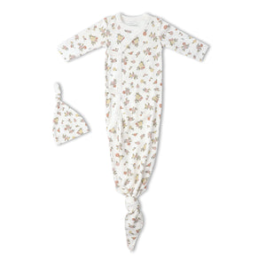 Organic Kimono Knotted Sleep Gown - Meadow