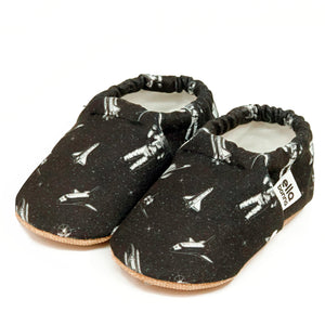 Ella Bonna Non-Slip Sole Astronaut And Space Patterned Baby Booties, Home Boot Slippers Nursery Shoes