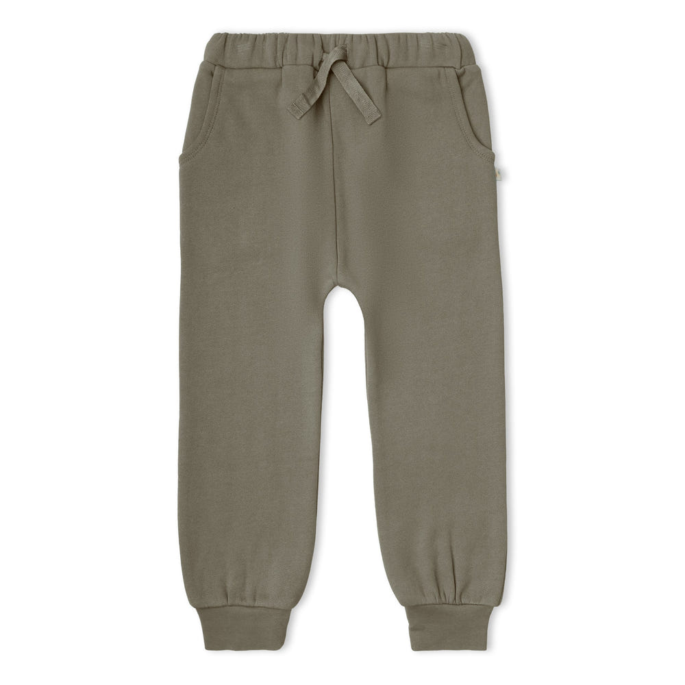Organic Fleece Jogger Pants - Olive