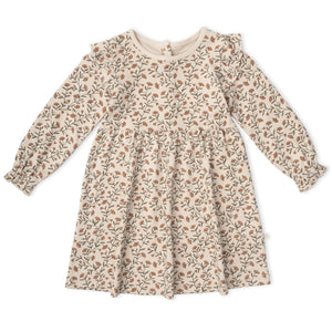 Organic Ruffle Sleeve Dress - Rustbloom
